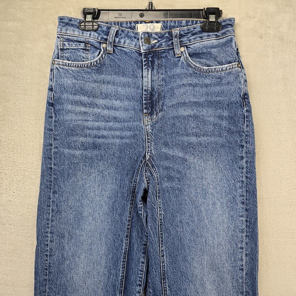 We The Free People Womens 29 Blue Relaxed Straight Slouch Frayed Hem - Picture 2 of 15